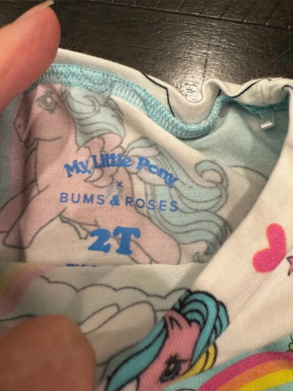 Bums & Roses My Little Pony Size 2T PJs